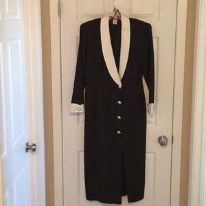 Black wrap dressy dress.